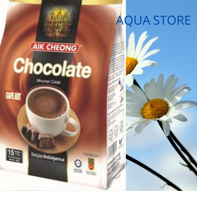 Trà Sữa Gói Tự Pha Chocolate Hòa Tan Aik Cheong Chocolate Cafe Art Malaysia (15 Gói x 40g)