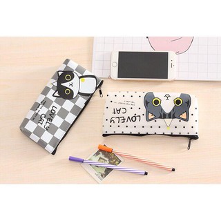 Túi đựng bút lovely cat, 4 màu lựa chọn 