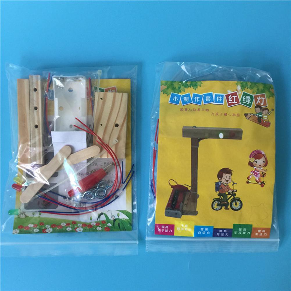 Đồ chơi thí nghiệm tự làm đèn giao thông giáo dục sớm cho trẻ