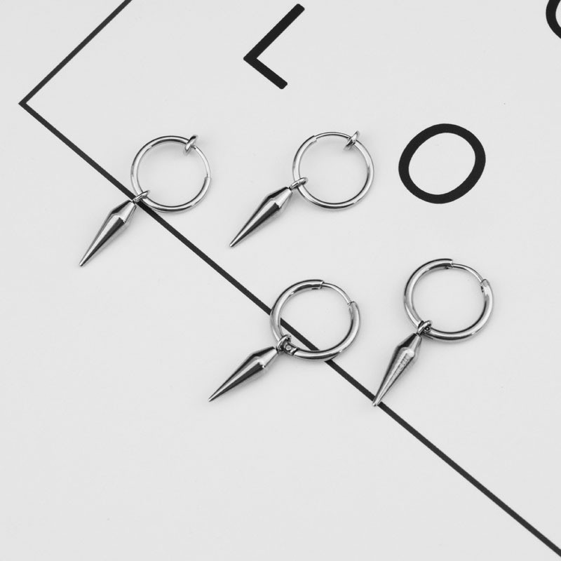 Khuyên tai nam nữ hình quả nhọn phong cách KPOP