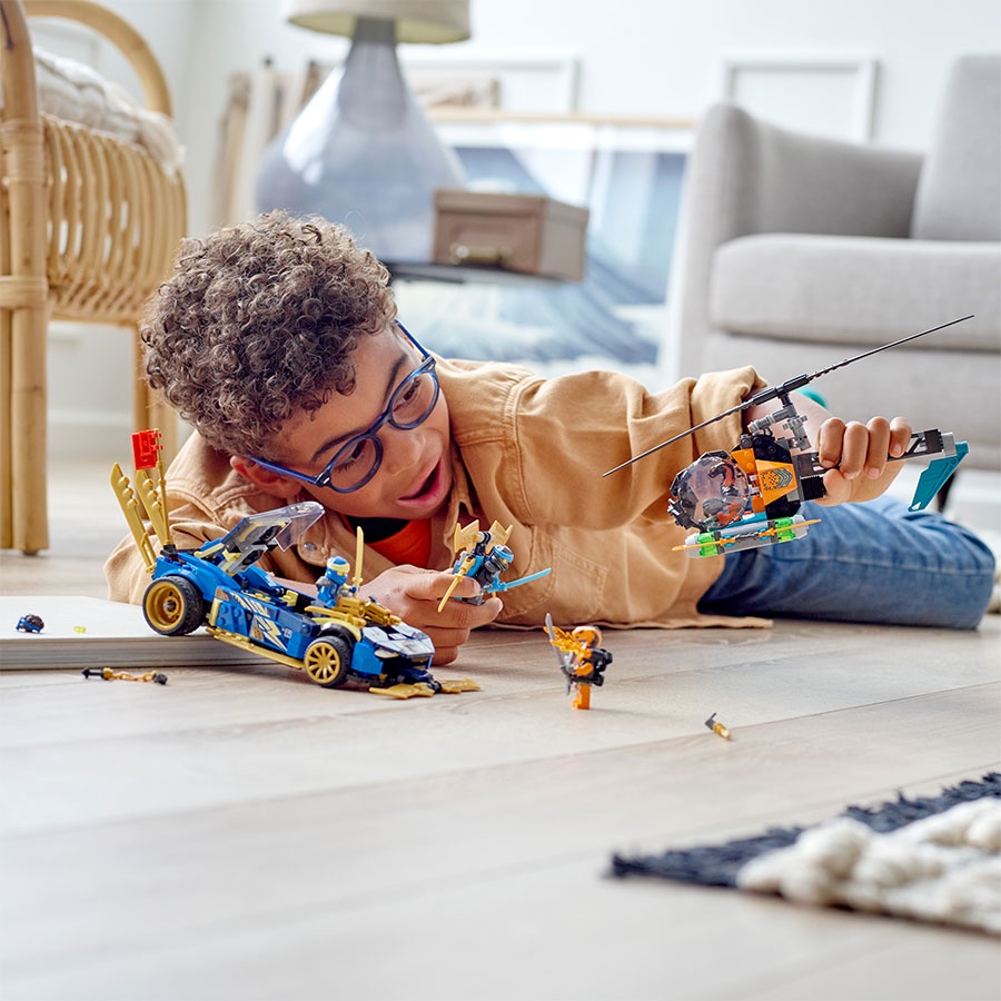 Đồ Chơi LEGO NINJAGO Xe Đua Tốc Độ Của Jay &amp; Nya 71776