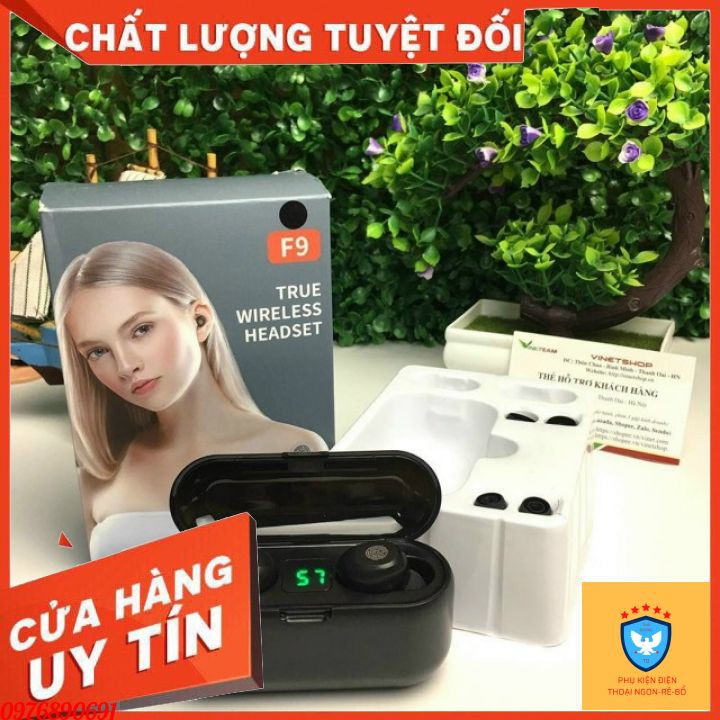 Tai Nghe Bluetooth True WireLess AMOI F9 Chống Nước ,Đốc Sạc ,HÀNG TỐT ,Bản Quốc Tế _Bluetooth 5.0