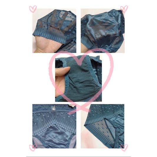 Quần lót Ren chấm bi phối lụa cạp cao đẳng cấp cho nàng