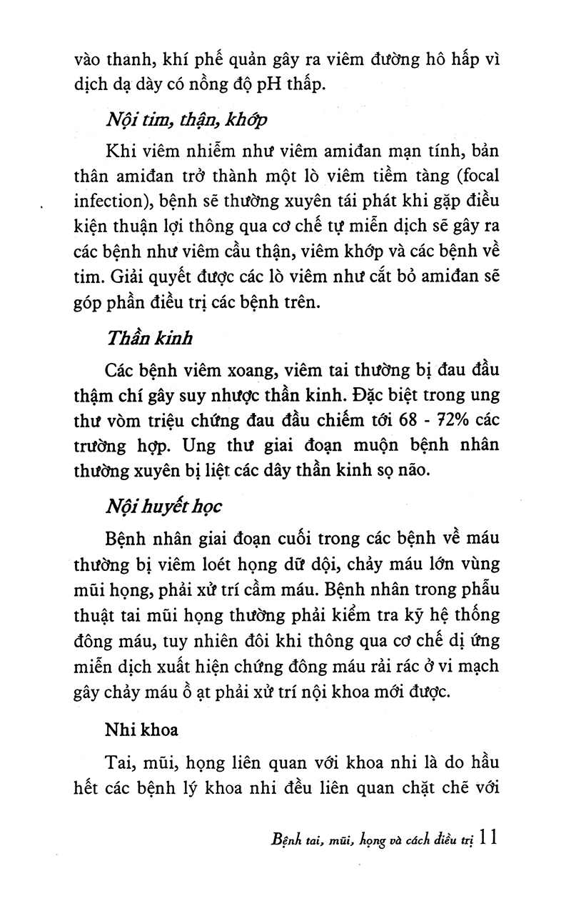 Sách Cẩm Nang Cho Người Bệnh - Bệnh Tai - Mũi - Họng Và Cách Điều Trị