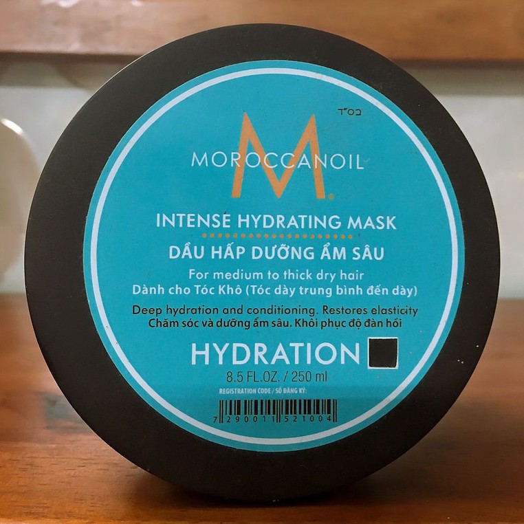 Chính hãng  Dầu hấp Moroccanoil Intense Hydrating Mask (vành đen) cho tóc khô 250ml ( New 2021 )