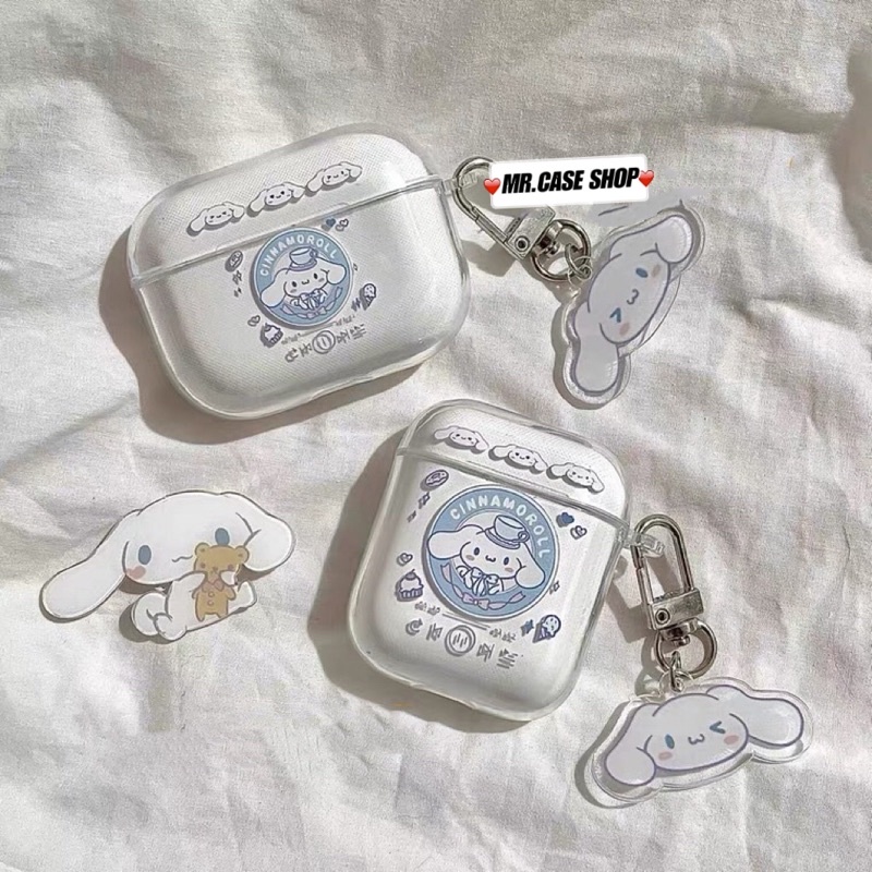 Case Airpods 1/2 /Pro Vỏ Ốp Tai Nghe Hình Thỏ Xanh Và Thỏ Hồng Kèm Móc - Mr.Case AirPods