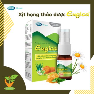 EUGICA MOUTH SPRAY [Chai 10ml] - Xịt Họng Thảo Dược Eugica Giúp Giảm Đau Họng