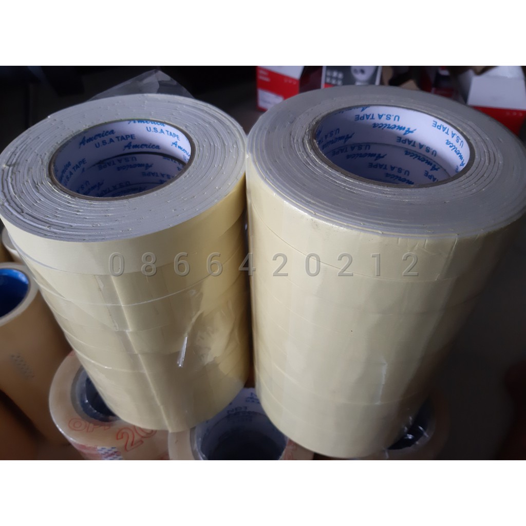 Băng keo xốp trắng 2 mặt 24mm