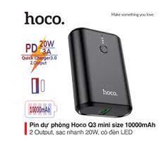 Ship hoả tốc - sạc dự phòng hoco q3 10000mah new sạc nhanh 20w cổng typec cho iphone 12