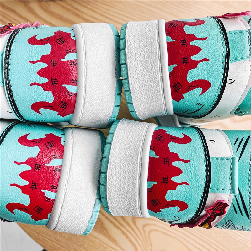 Giày thể thao cổ cao in hình Tanjiro Demon Slayer 2021 thời trang cho nam