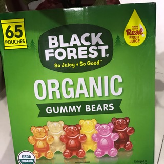 [FREESHIP 99K TOÀN QUỐC KẸO DẺO GẤU ORGANIC BLACK FOREST MỸ