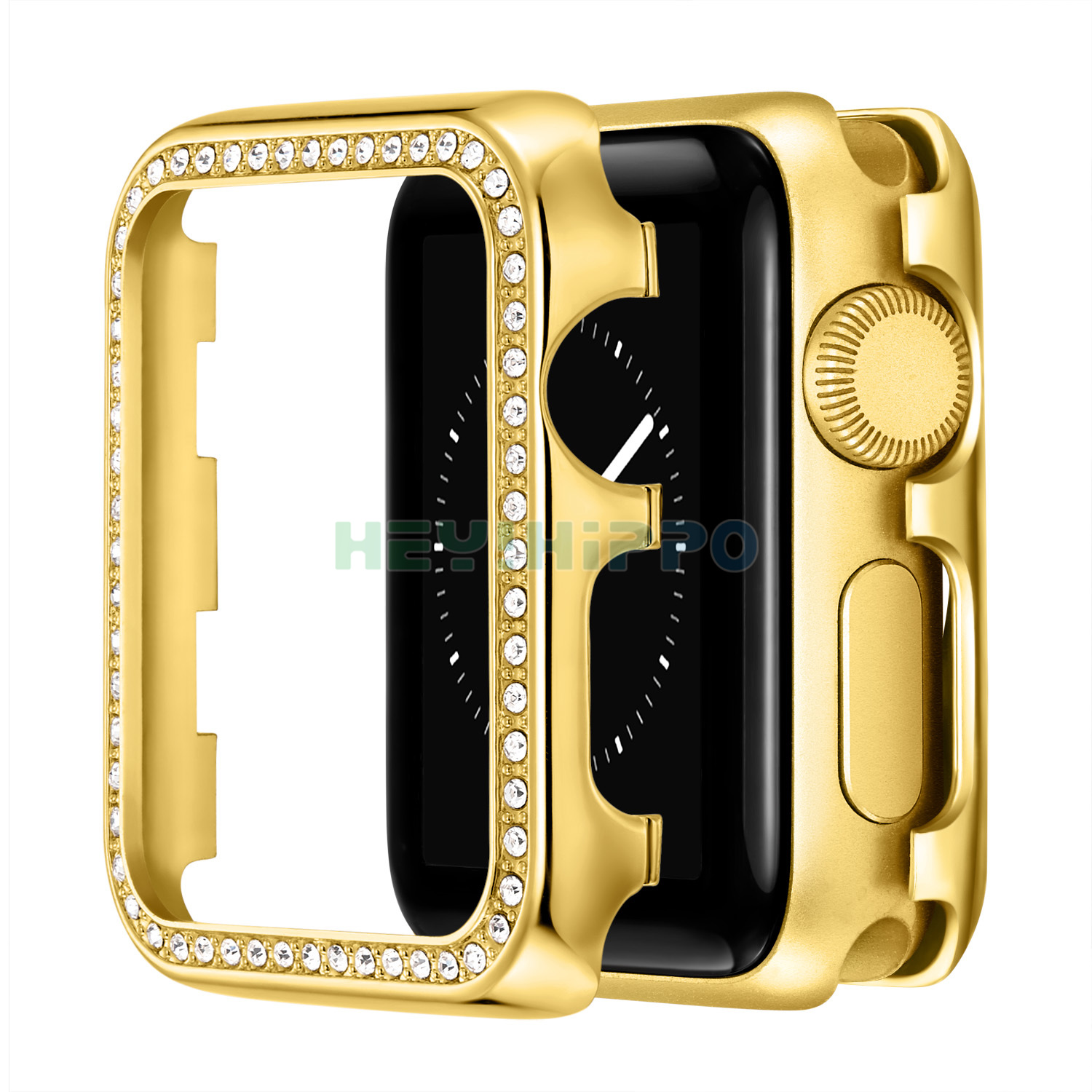 Ốp Lưng Kim Loại Cho Đồng Hồ Apple Watch 6 Se 5 4 3 2 1 38mm 42mm 40mm 44mm Kèm Dây Đeo