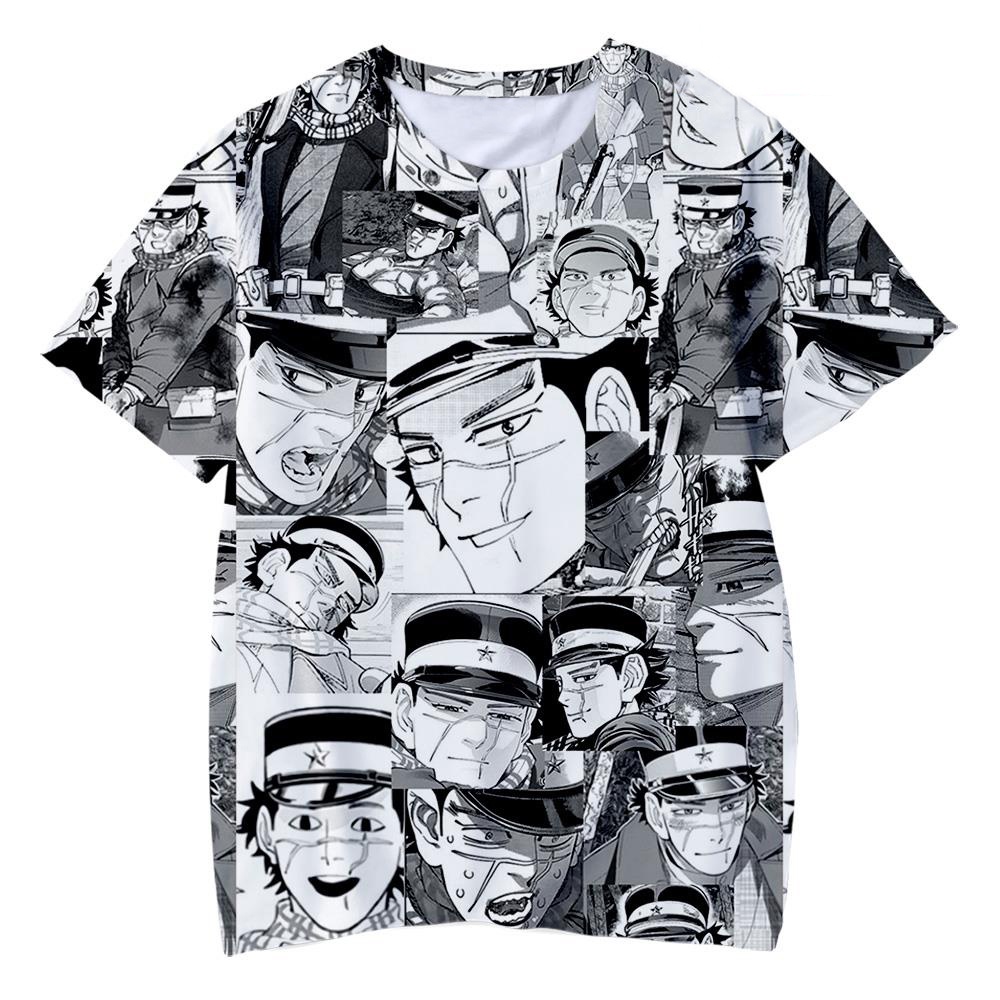 Áo Thun Tay Ngắn In Hình Manga 3D Cá Tính Thời Trang Cho Nam Nữ