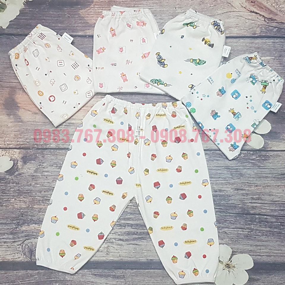 Quần Dài Sơ Baby Born Hoa Nhiều Họa Tiết Cho Bé Sinh, Chất Cotton Đẹp Mềm Mại