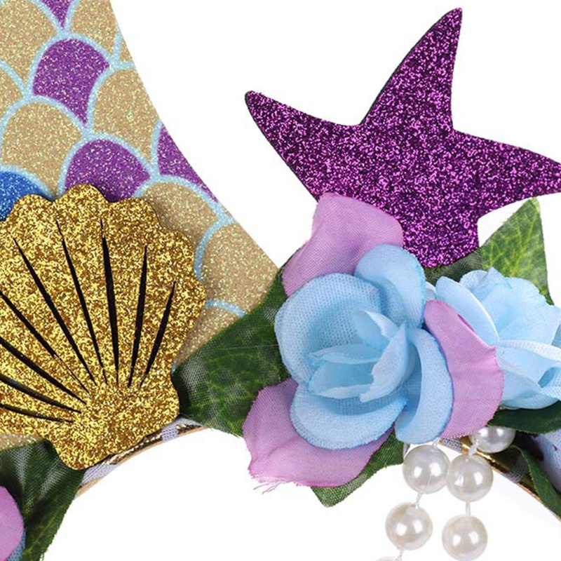 Flgo Băng Đô Hình Đuôi Nàng Tiên Cá Lấp Lánh Thời Trang Tiệc Giáng Sinh / Halloween