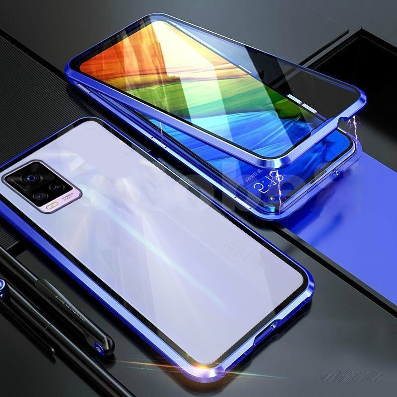 VIVO V20 V 20 Ốp lưng mặt kính viền khung kim loại cứng cho For VIVOV20