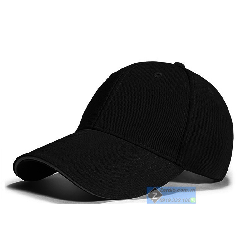 Mũ lưỡi trai đen đẹp cho nam và nữ chất liệu cotton cao cấp khóa đồng cực chất - M22