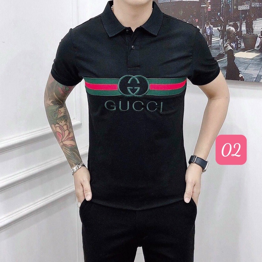 Áo thun nam polo cổ trụ màu đen chất vải cotton dày dặn co giãn tay ngắn, phông nam đẹp Hado10 nhiều mẫu