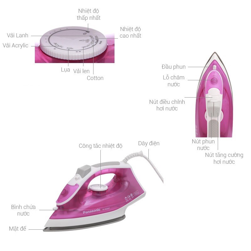 Bàn ủi hơi nước Panasonic NI M250T