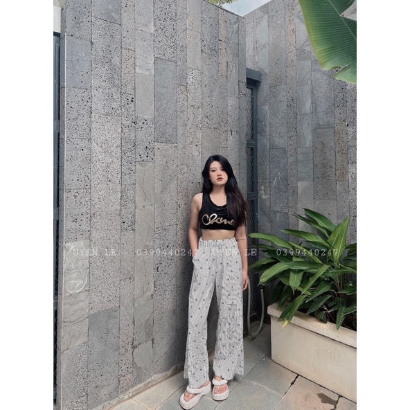 Áo ba lỗ bo chữ kim sa