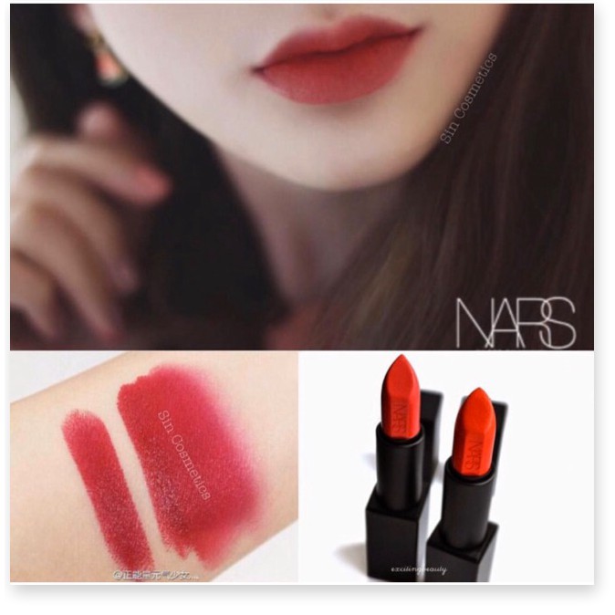 [Mã giảm giá mỹ phẩm chính hãng] Son Nars Audacious lipstick màu Mona, Jane, Lana,