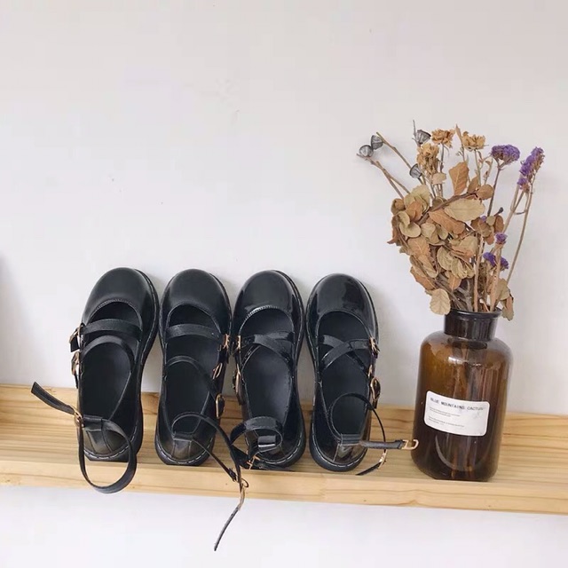 L6 Giày LOLITA mũi tròn đế cao phiên bản Hàn Quốc | BigBuy360 - bigbuy360.vn