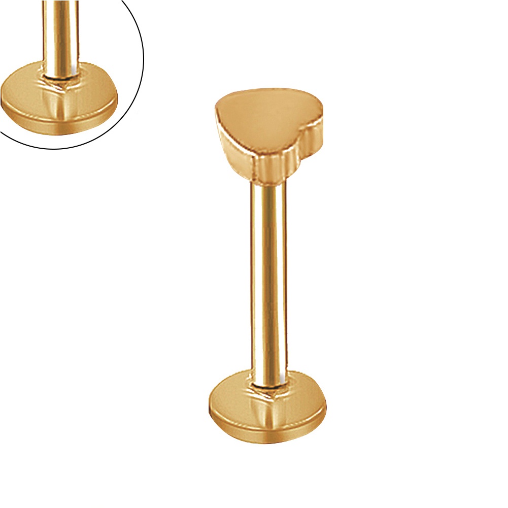 Khuyên Đeo Cằm / Môi / Tai Hình Trái Tim Thời Trang Cho Nữ