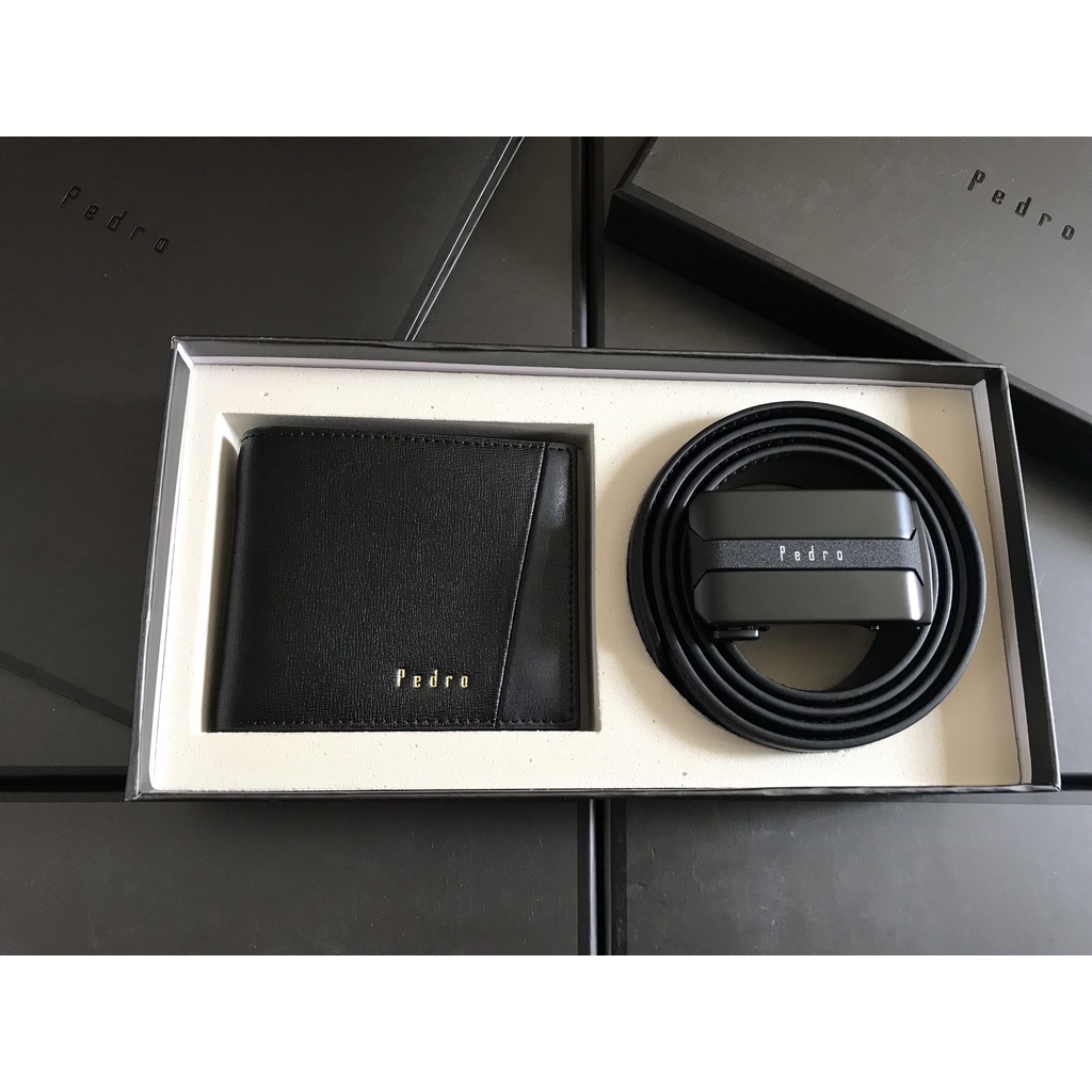 Set ví dây nịt Perdro full box và túi giấy hãng