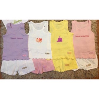 Combo4 bộ bé gái hàng lullaby. Size 3y