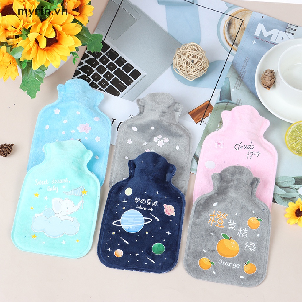 Myrin Túi Chườm Nóng Lạnh Thư Giãn Bằng Cao Su Cỡ Lớn Họa Tiết Hoạt Hình Dễ Thương