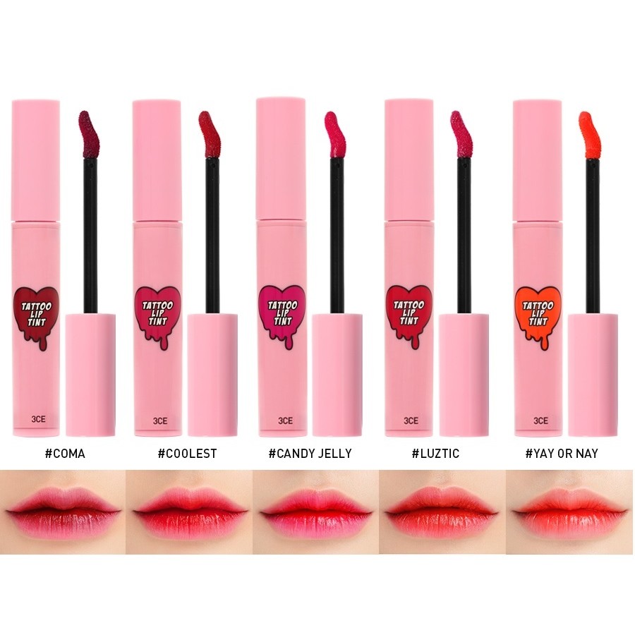 Son xăm giữ màu lâu trôi 3CE Tattoo Lip Tint