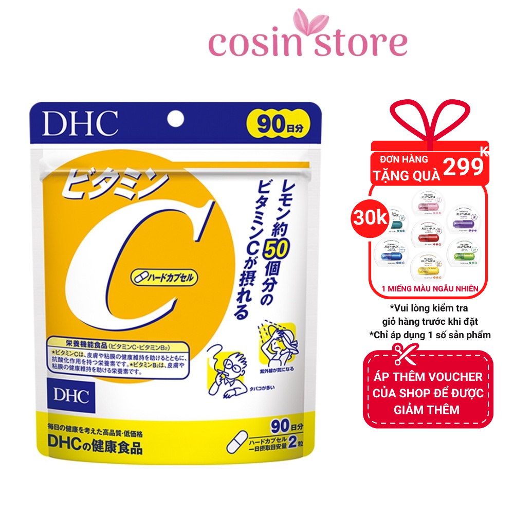Viên uống DHC bổ sung vitamin C Nhật Bản 180 Viên 90 Ngày Dùng