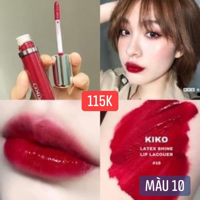 [SẴN] Son kem Kiko Long Lasting Latex Shine Lip Lacquer