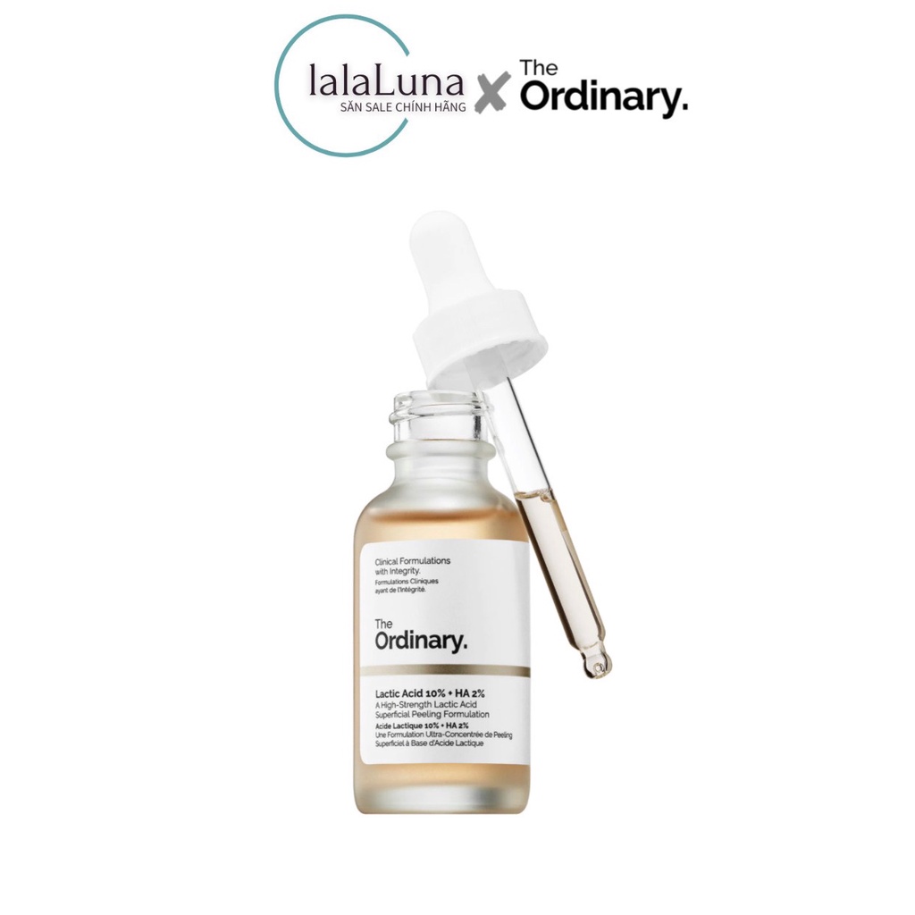 Serum tẩy da chết hoá học - Lactic Acid 5% + HA và Latic Acid 10% + HA – The Ordinary.