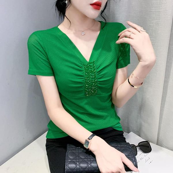 X82145 Áo thun ngắn tay nữ hè hàng nhập