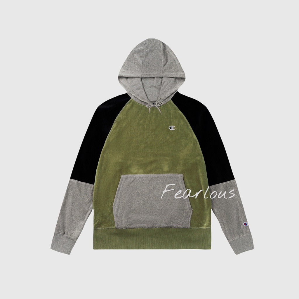 CHÍNH HÃNG | ÁO HOODIE CHAMPION VELOUR PULLOVER HOODIE PURPULE | FEARLOUS.VN