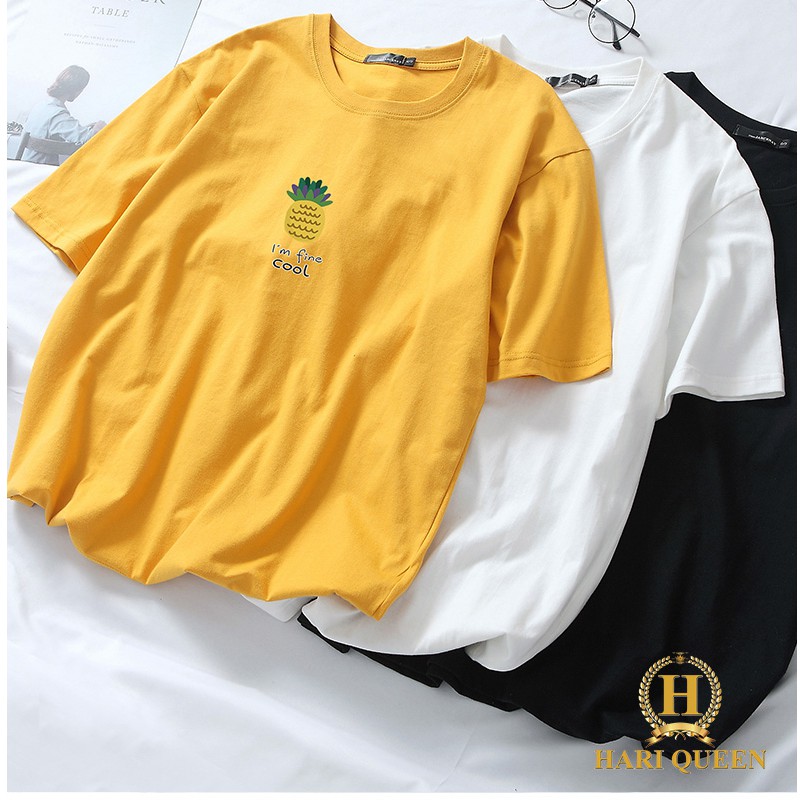 [ ĐƠN TỪ 50K] Áo phông quả dứa Cool HARI0420 1 NoBrandCotton