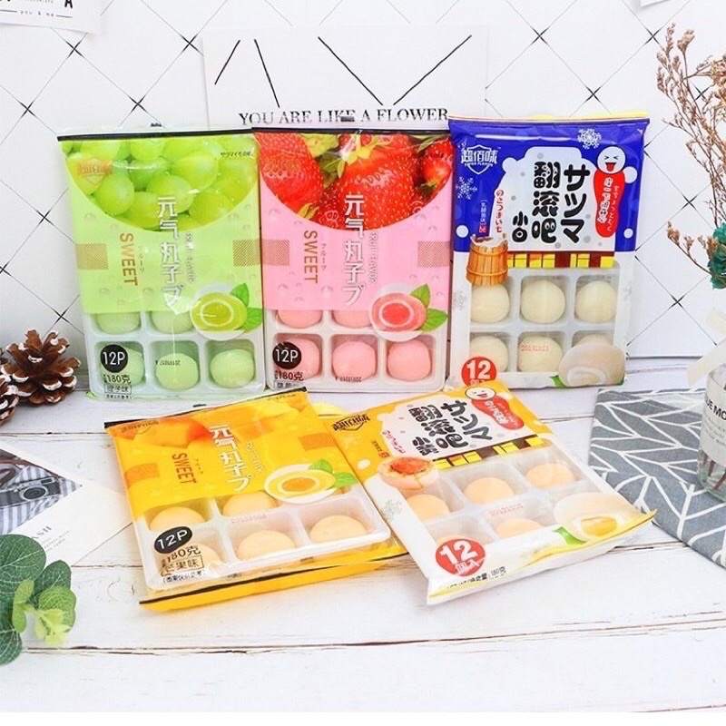 Bánh MoChi Kem Lạnh Vị Hoa Quả Hộp 12c