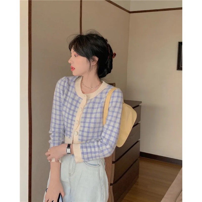 [ORDER] ÁO CARDIGAN CARO KẺ | BigBuy360 - bigbuy360.vn