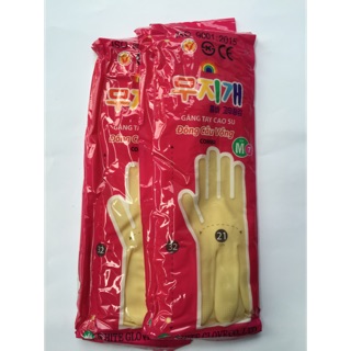 10 đôi găng tay cao su cầu vồng 32cm SML