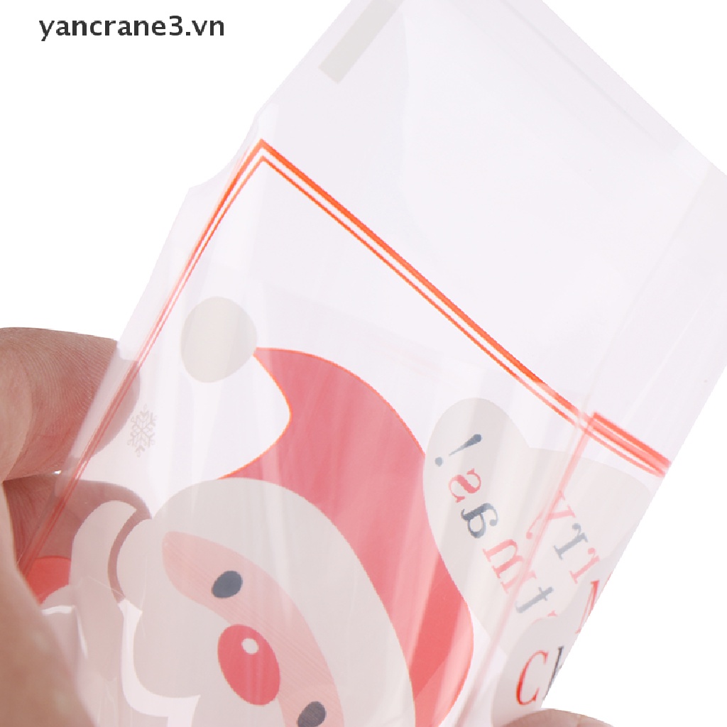 Set 100 Túi Đựng Kẹo Trong Suốt Dùng Trang Trí Giáng Sinh {yancrane3.vn}