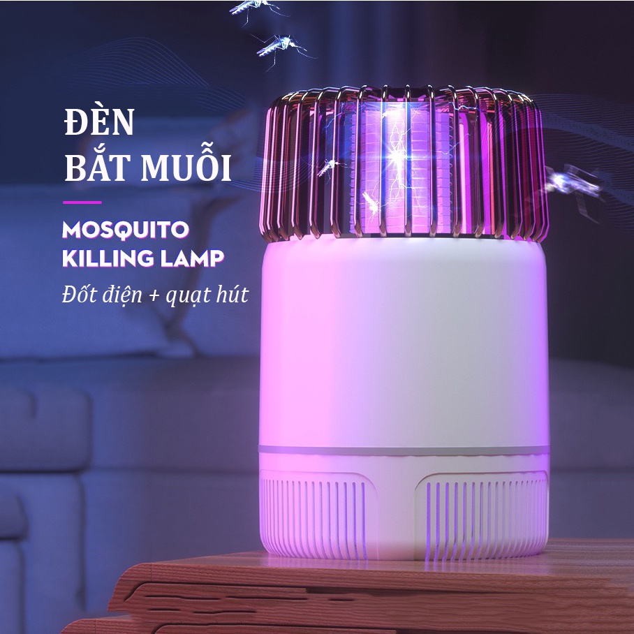 Đèn Bắt Muỗi Diệt Muỗi Thông Minh Mosquito Killing Lamp Electric Shock Công Nghệ Đèn LED và Điện Quang Sử Dụng Nguồn USB