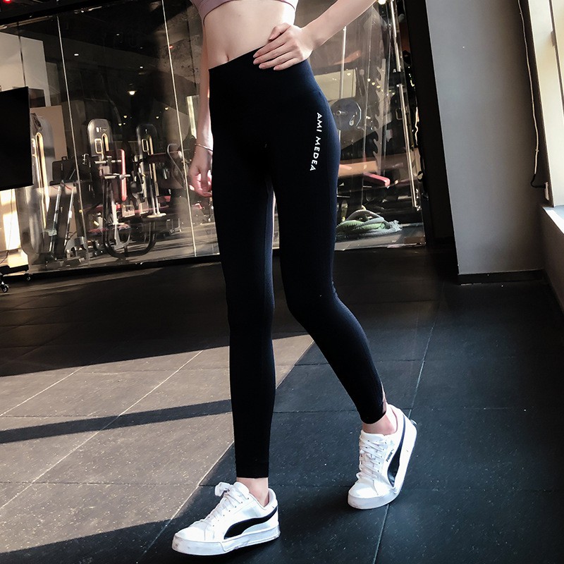 Quần tập dài Gym nữ cạp lưng cao nâng mông co giãn 4 chiều thoáng mát tập legging nữ tập Yoga Gym Zumba Aerobic QTT006