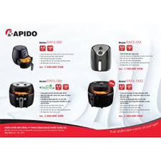 Nồi chiên không dầu Rapido(sẵn hàng)