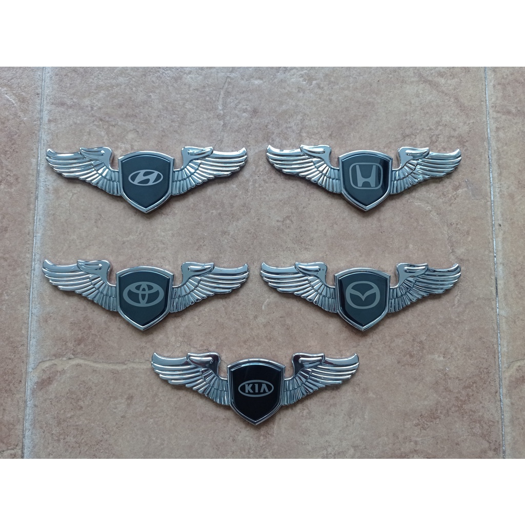 Biểu tượng logo ô tô  cánh chim đại bàng dán, gắn nắp Capo CAO CẤP