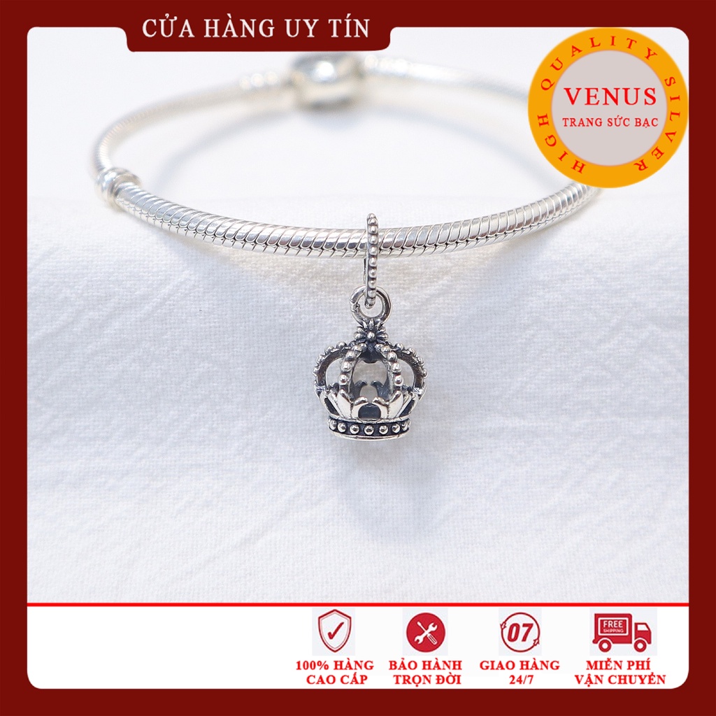 [Charm bạc 925 cao cấp] Charm treo mũ vương miện- Mã sản phẩm VENUSTMV