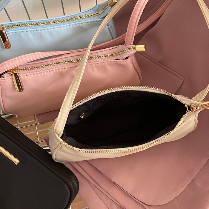 Túi Đeo Vai nylon Trơn Phong Cách Tối Giản Thời Trang Hàn Quốc Hàng Mới 2023