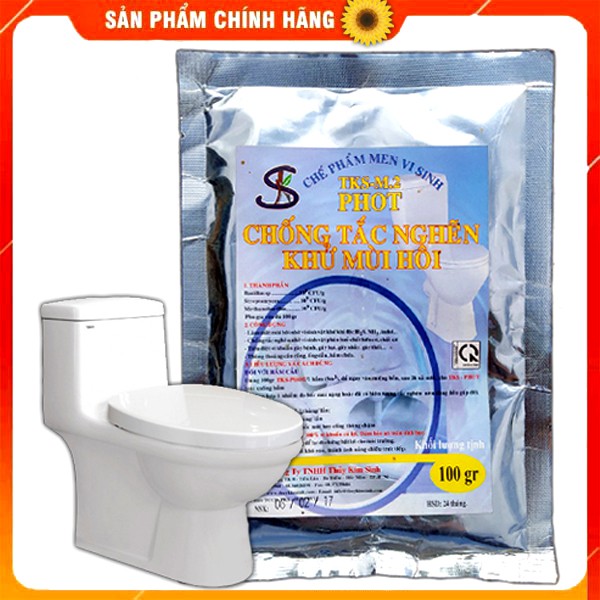 PHOT: Thông Cầu Cống, Hầm Chứa, Khử Mùi Hôi - Gói 100gr