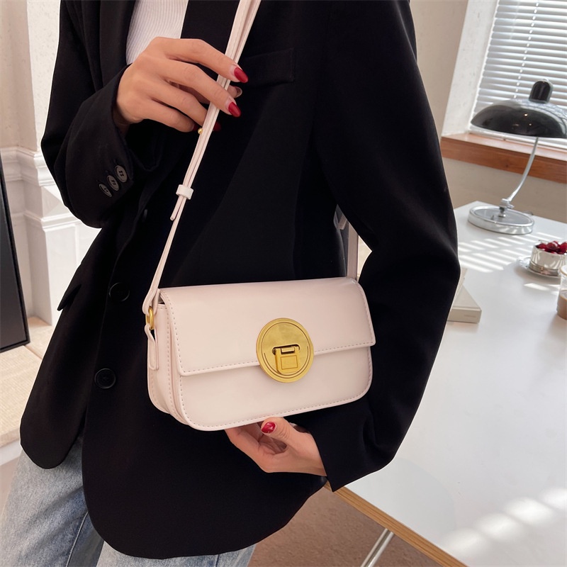 IELGY Túi Đeo Vai Hình Vuông Cỡ Nhỏ Cài Khóa Kiểu retro Đơn Giản Cho Nữ