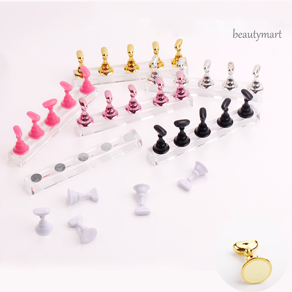 [Hàng mới về] Giá đỡ trưng bày móng tay thiết kế hình bàn cờ vua làm từ kim loại sử dụng tiện lợi